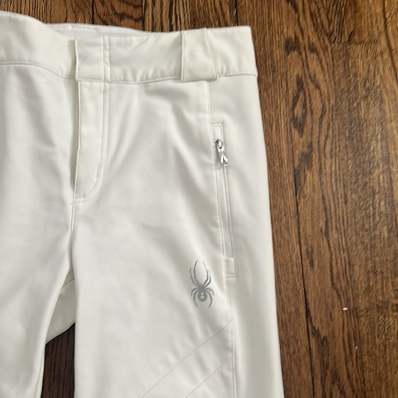Spyder softshell white ski/snowboard pants - Picture 2 of 9